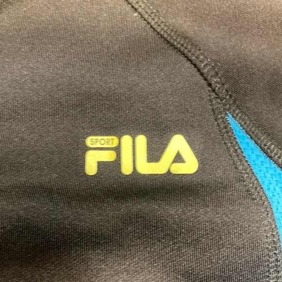Fila Sport Performance Blue Black Fitted Athletic Jacket - Picture 5 of 9